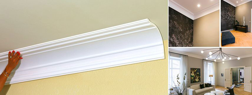 Individuelle Zierleisten für Wand-Decke-Übergänge Individuelle Zierleisten für Wand-Decke-Übergänge