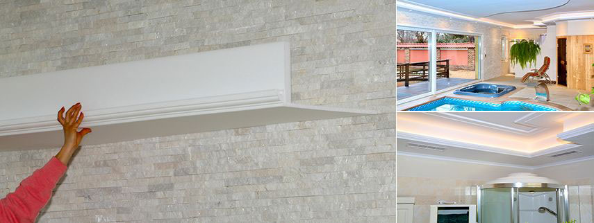 Stuckleisten-Maßanfertigung für LED-Strips und LED-Spots Stuckleisten-Maßanfertigung für LED-Strips und LED-Spots