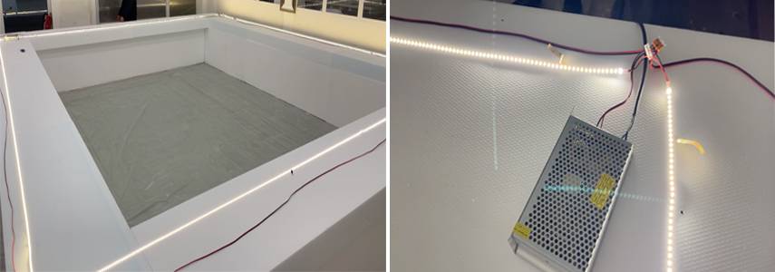 Gleichmäßige Lichtstärke dank korrekt angeschlossener LED-Streifen