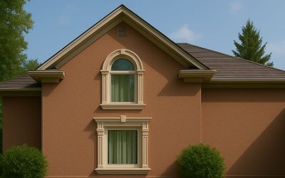 Abwechslungsreiche Fassadengestaltung mit Fensterstuck und klassischen Stuckmustern