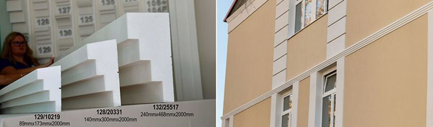 Ein Design, drei Größen – Gesimsprofile Mannheim 129, Stuttgart 128 und Leipzig 132 für Außenfassaden