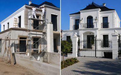 Fensterumrandung aus Stuck – Elegante Fassadengestaltung mit beeindruckendem Vorher-Nachher-Effekt