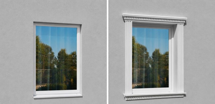 Mit einer stilvollen Fensterumrandung aus Stuck wird selbst ein einzelnes Fenster zum architektonischen Blickfang